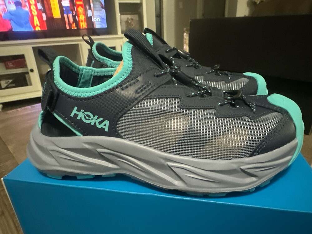 HOKA Youth Hopara 2 Hiking Sandals in Nautical Dusk / Cielo Blue